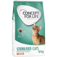 10kg Sterilised Cats saumon Concept for Life - Croquettes pour chat