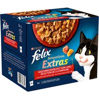 24x85g Felix Sensations Extra sélection de la campagne - Pâtée pour chat