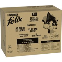120x85g Jumbopack Felix Tendres Effilés Senior - Pâtée pour chat