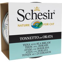 Schesir thon en gelée 6 x 85 g pour chat - thon, dorade