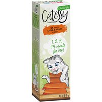 Catessy Bouchées en sauce 14 x 85 g pour chat - foie, cœur