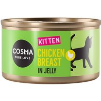 6x85g Cosma Original Kitten blanc de poulet - Pâtée pour chat
