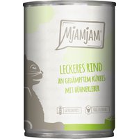 6x400g MjAMjAM délicieux bœuf à la courge cuite à la vapeur nourriture pour chat humide