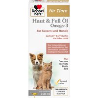 Doppelherz Haut & Fell olja för hud och päls - för katt och hund - Ekonomipack: 2 x 250 ml