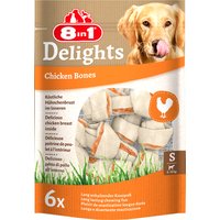 4x210g 8in1 Delights, poulet, os à mâcher taille S, (24 os) - Friandises pour chien