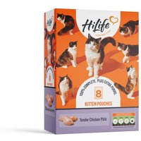 HiLife It's Only Natural Kitten Pouches 8 x 70g - Tender Chicken