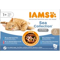 48x85g Sea Mix in Saus IAMS Delights Kattenvoer