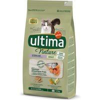 1,25kg Ultima Nature Stérilisé saumon - Croquettes pour chat