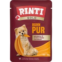 10 x 100 g RINTI Gold Poulet Pur Pâtée pour chien