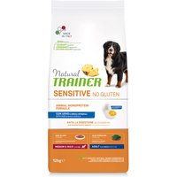 12kg de nourriture pour chien Natural Trainer Sensitive Medium/Maxi avec oeuf