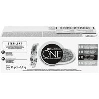 Purina One Sterilcat Mix Meat & Vegetables - 60 x 85 g