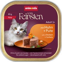 32x85g Animonda Vom Feinsten adulte pâté poulet, dinde pâté nourriture pour chat humide