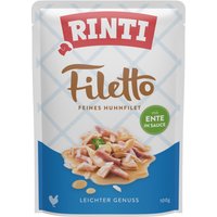 24x100g Rinti Filetto en sauce poulet et canard nourriture humide pour chien