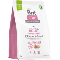 Brit Care Sustainable Adult Small Breed poulet, insectes pour chien - 3 kg