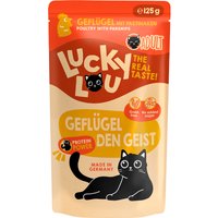 48x 125g Lucky Lou Adult nourriture pour chat humide