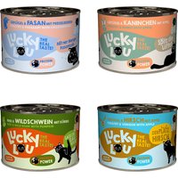 Lucky Lou Adult prova-på-mix 6 x 200 g - Vilt Mix
