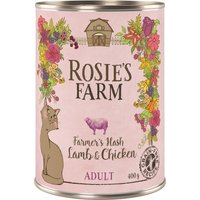 Rosie's Farm Adult 6 x 400 g Kattenvoer - Lam & Kip