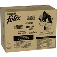 Jumbopack Felix Tendres Effilés 120 x 85 g pour chat - thon, saumon, cabillaud, carrelet