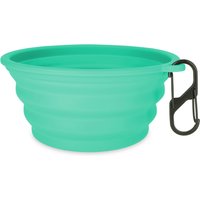 Gamelle de voyage en silicone TIAKI , turquoise pour chien et chat - 750 mL
