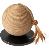 Boule à griffer en bois Karlie Baltiko pour chat - 30 cm de diamètre x 27 cm