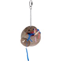 TIAKI Coconut plock- och pickleksak för fåglar - ca Ø 15 x H 30 cm