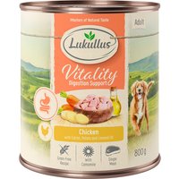 Lukullus Vitality Digestion poulet (sans céréales) pour chien - 6 x 800 g