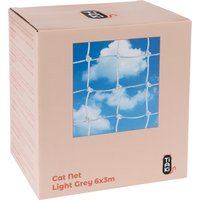 TIAKI kattnät med trådförstärkning, ljusgrått - 6 x 3 m