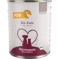 Herrmann's Pure Viande / Pure Viande Bio 6 x 800 g pour chien et chat - canard bio