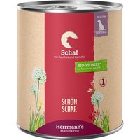 Herrmann's Bio-Menù / Menù Sensible 12 x 800 g umido cane - Pecora con Zucchine Bio e Patate Bio