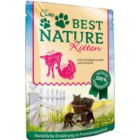 Lot Best Nature Kitten 32 x 85 g pour chaton - dinde, veau