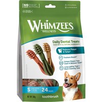 2x Whimzees Wellness Brosse à dents taille S pour chiens (48 pièces) – Friandises pour chien