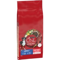 PURINA ONE Medium/Maxi Adult bœuf, riz pour chien - 12 kg