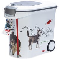 Conteneur à croquettes Curver pour chien - motif agility : jusqu'à 12 kg de croquettes (35 litres)