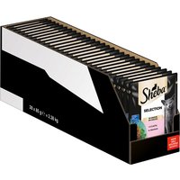 Mégapack Sheba 28 x 85 g pour chat - Sélection en sauce au saumon