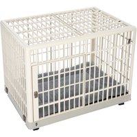 Cage d’intérieur TIAKI avec coussin pour chien - L 81 x l 55,5 x H 62,5 cm