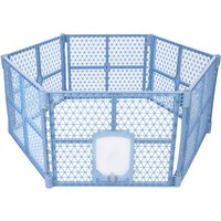 Enclos plastique Playpen hexagonal 150 x 170 x 66 cm pour chien