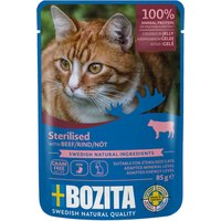 Bozita Sterilised bitar i gelé 12 x 85 g - Nötkött