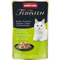 animonda vom Feinsten Adult i sås 18 x 50 g - Vit tonfisk, kalamari & alger i mussel sås