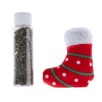 Coussin Chaussette de Noël à l’herbe à chat TIAKI