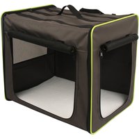 Transportkoja First Class Basic - Stl. S: L 53,5 x B 38 x H 46 cm grå/grön