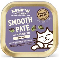 38 x 85 g Smooth Paté Selection pour chat senior Lily’s Kitchen au poulet, nourriture humide pour chat