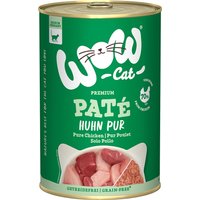 Sparpaket: 12x400g WOW Cat Adult Huhn Pur Katzenfutter nass