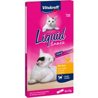 6x15g Vitakraft Friandises liquides poulet, taurine - Friandises pour chat