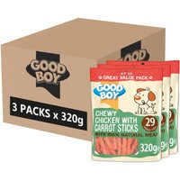 Good Boy Chewy Chicken with Carrot Sticks - 3 x 320g