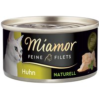 Miamor Filets Fins Naturels 6 x 80 g pour chat - poulet pur