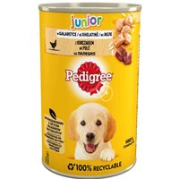 Pedigree Junior 24 x 400 g - Med kyckling