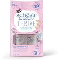 20x8g Pui cu ficat de pui Baby Thrive Schesir Hrană umedă pentru pisici