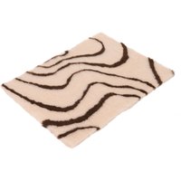 - L: L 100 x B 75 cm - Vetbed® Isobed SL Hondendeken Wave Créme / Bruin