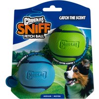 Chuckit! Sniff Fetch Ball Duo Pack - Storlek M: 2 x ca Ø 6,5 cm