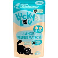 Lucky Lou Kitten 16 x 125 g - Fjäderfä & öring
